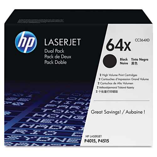 HP 64X High Yield Toner Value Pack